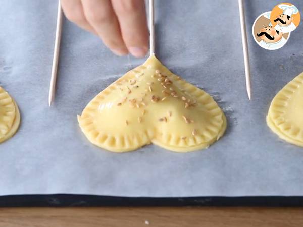Hjärtformade Pie Pops för alla hjärtans dag - Beredning steg 7
