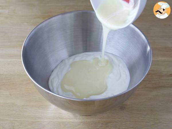 Yoghurt- och hallonglass - Beredning steg 2