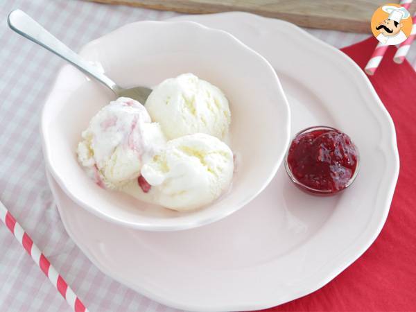 Yoghurt- och hallonglass - Beredning steg 13