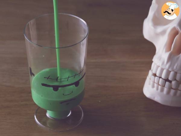 Frankenstein krämer för Halloween - Beredning steg 10