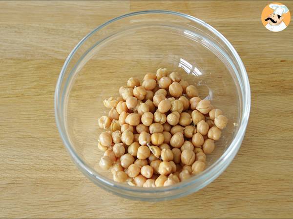 Krämig hummus - Beredning steg 1