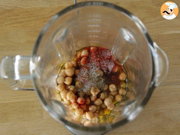 Krämig hummus - Beredning steg 2