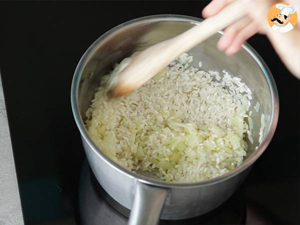 Risotto med ost och chorizo - Beredning steg 2