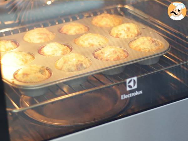 Salta muffins för aperitif - Beredning steg 5