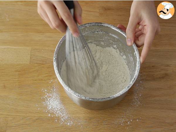 Tres Leches tremjölkskaka - Beredning steg 1