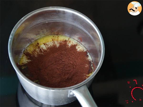 Brigadeiro, små brasilianska godbitar - Beredning steg 1