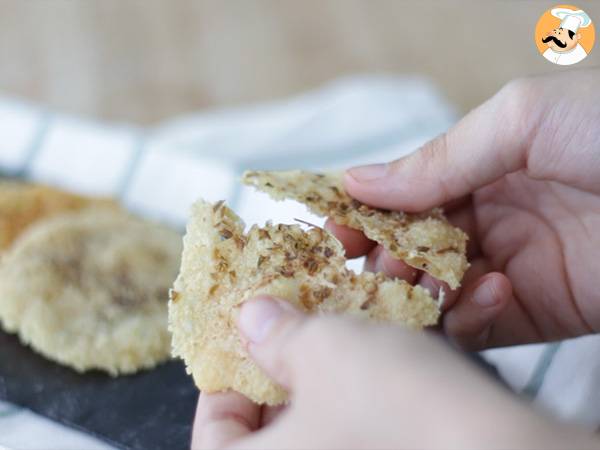 Parmesanchips med örter och kryddor - Beredning steg 4
