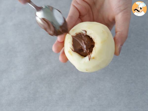 Smördegspäron med chokladfyllning - Beredning steg 3