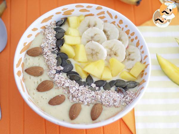 Smoothie bowl med mango och banan - Beredning steg 4