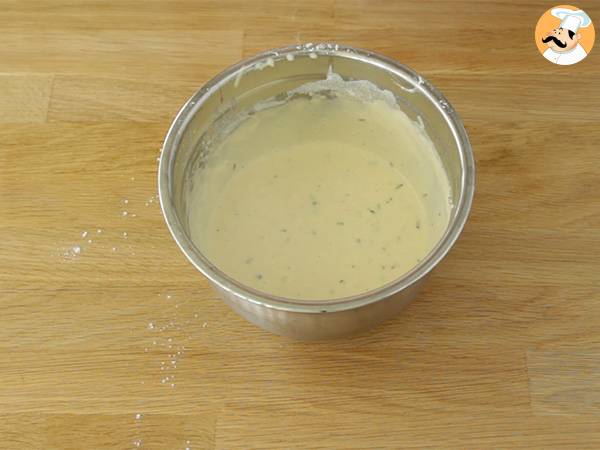 Våfflor med bacon, comté och potatis - Beredning steg 1
