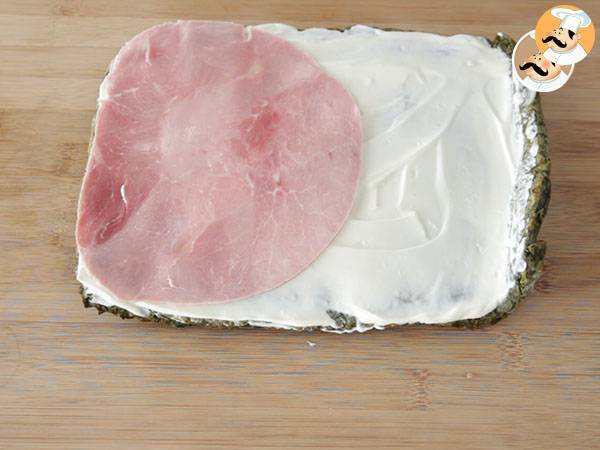 Rullar med spenat, skinka och färskost - Beredning steg 5