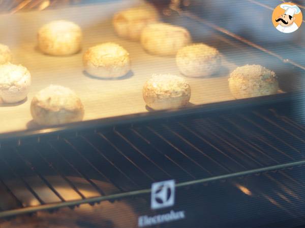 Fyllda champinjoner till aperitif - Beredning steg 4