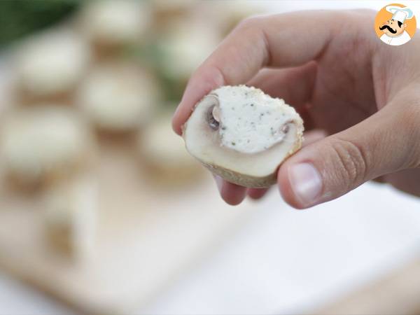 Fyllda champinjoner till aperitif - Beredning steg 5
