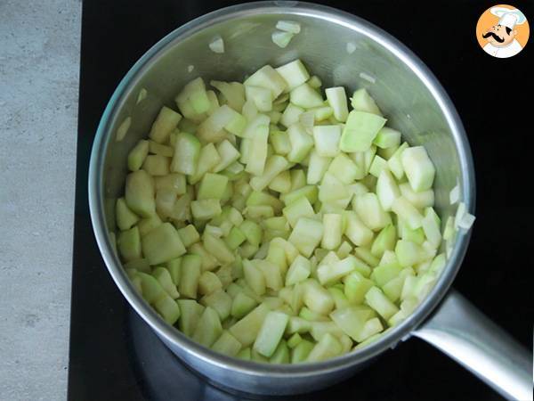 Krämig zucchinisoppa - Beredning steg 2