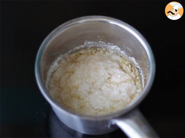Flan med kokosnöt - Beredning steg 1