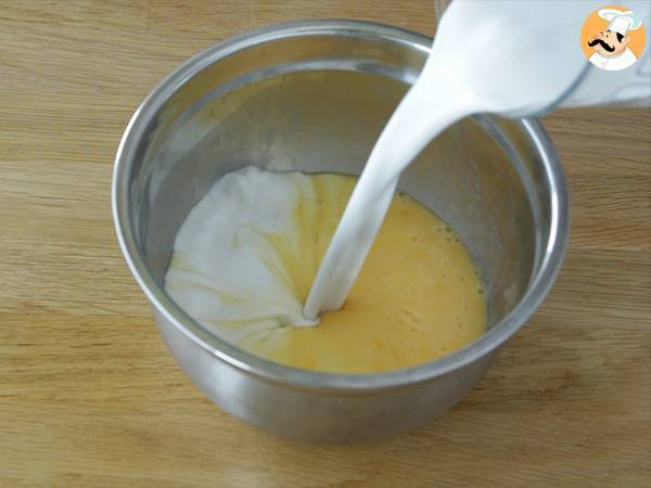 Flan med kokosnöt - Beredning steg 2