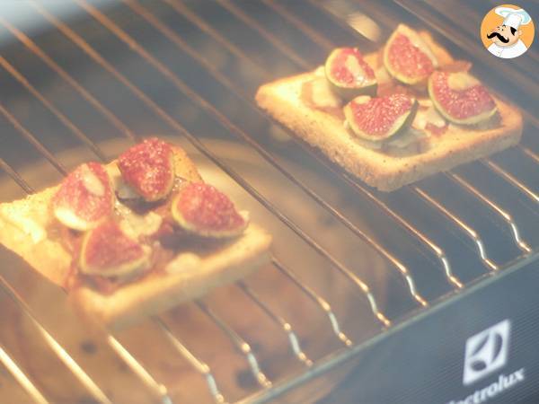 Bruschetta med fikon, parmesan och parmaskinka - Beredning steg 4