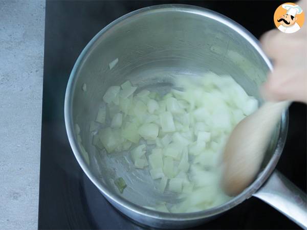 Pumpasoppa med grädde - Beredning steg 1
