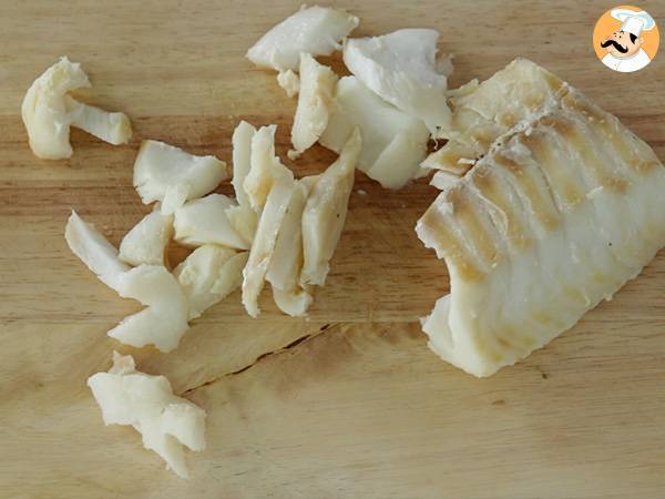 Torsk i gräddsås, traditionellt portugisiskt recept - Beredning steg 2