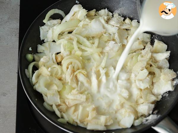 Torsk i gräddsås, traditionellt portugisiskt recept - Beredning steg 4