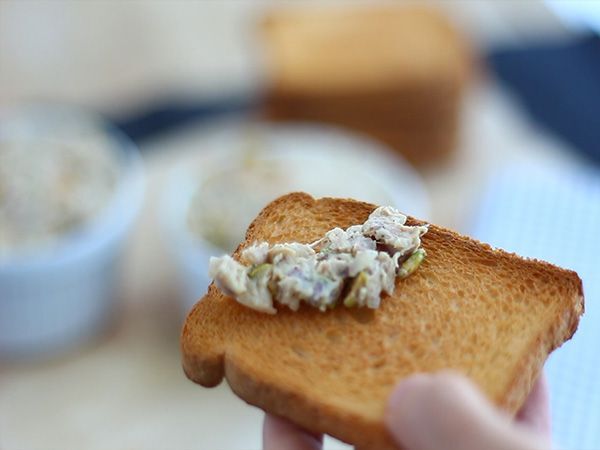 Kycklingrillettes med senap och pistagenötter - Beredning steg 6