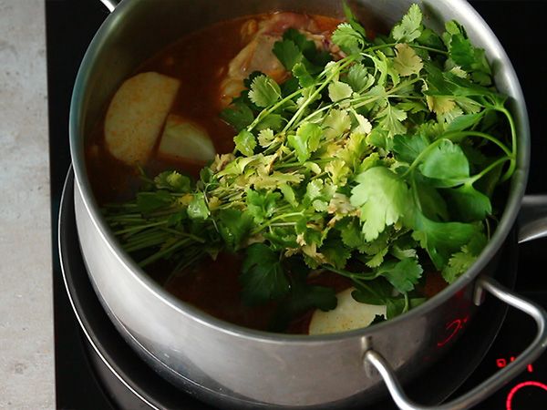 Traditionell marockansk kycklingcouscous - Beredning steg 3