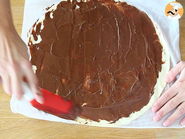 Gran med Nutella att dela - Beredning steg 1
