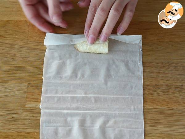 Krispiga bananchips med filodeg - Beredning steg 3