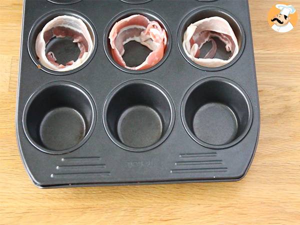 Baconmuffins - Beredning steg 1