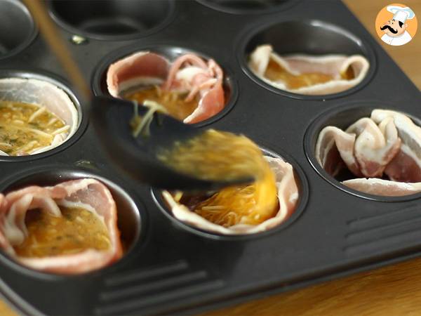 Baconmuffins - Beredning steg 3