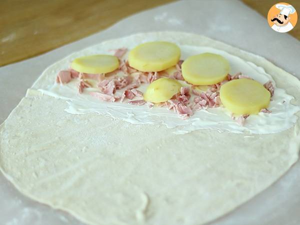 Chausson med raclette, den savoyardiska calzone - Beredning steg 2