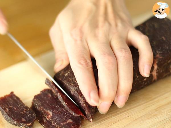 Viande des Grisons eller torkat nötkött - Beredning steg 5