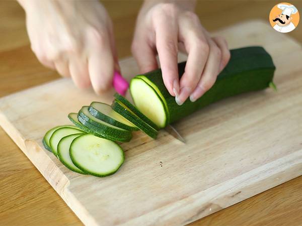 Zucchini chips - Beredning steg 1