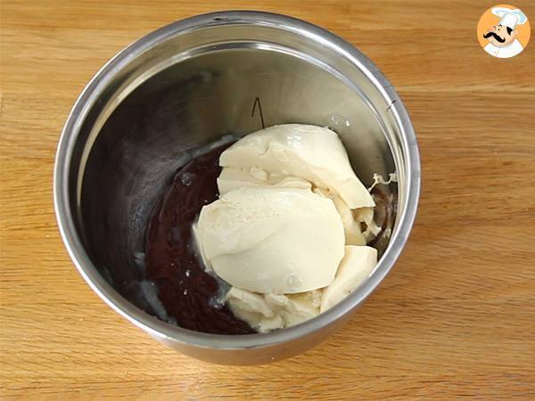 Vegansk brownie, ägg- och mjölkfri - Beredning steg 1