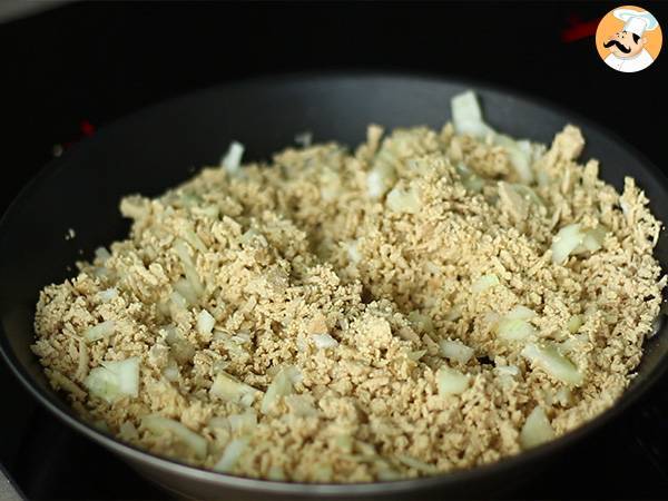 Vegansk shepherd's pie med zucchini och tofu - Beredning steg 2