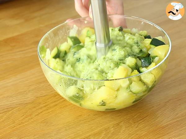Vegansk shepherd's pie med zucchini och tofu - Beredning steg 5