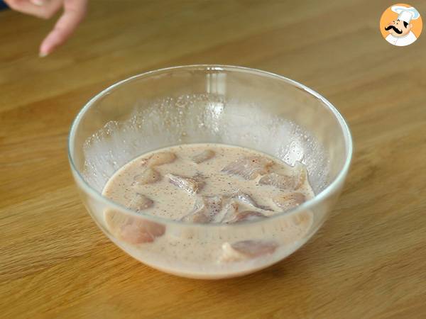 Krispiga kycklingtenders som på KFC - Beredning steg 2