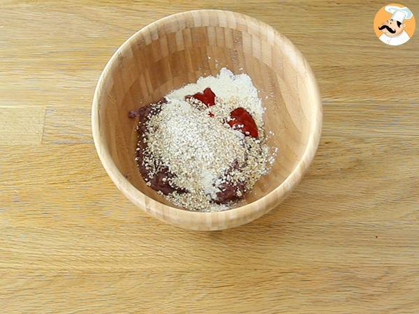 Vegetarisk burgare med röda bönor - Beredning steg 2