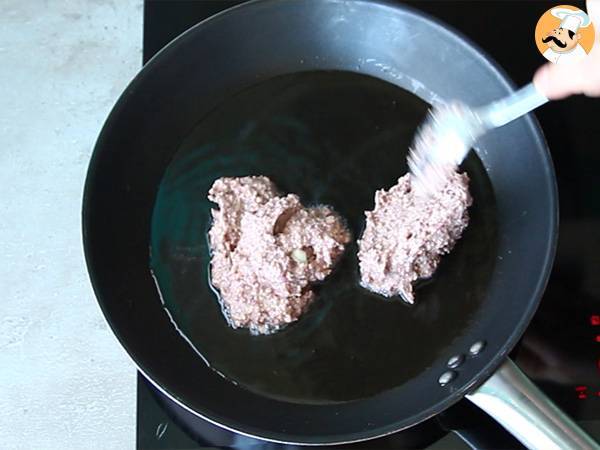 Vegetarisk burgare med röda bönor - Beredning steg 3