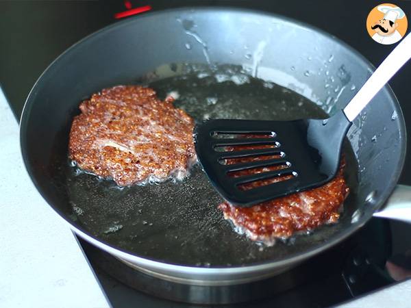 Vegetarisk burgare med röda bönor - Beredning steg 4