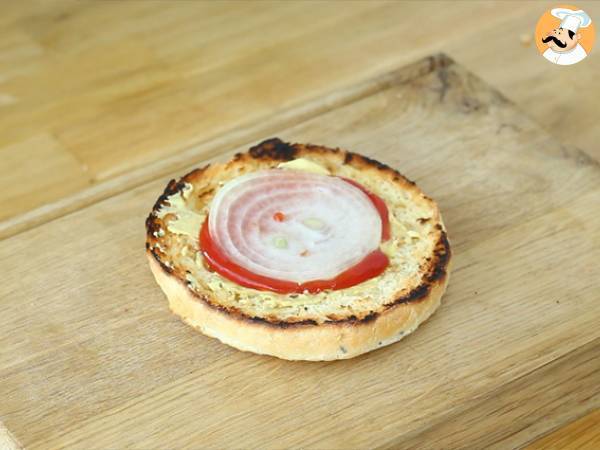 Vegetarisk burgare med röda bönor - Beredning steg 6
