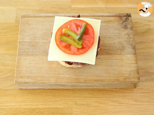 Vegetarisk burgare med röda bönor - Beredning steg 8