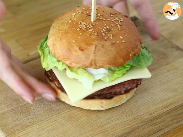Vegetarisk burgare med röda bönor - Beredning steg 9