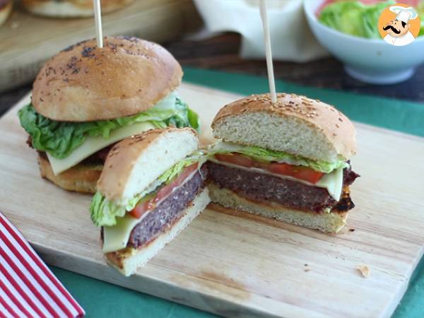 Vegetarisk burgare med röda bönor - Beredning steg 10