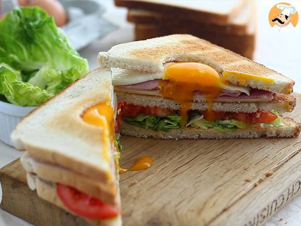 Club Sandwich med ägg - Beredning steg 6