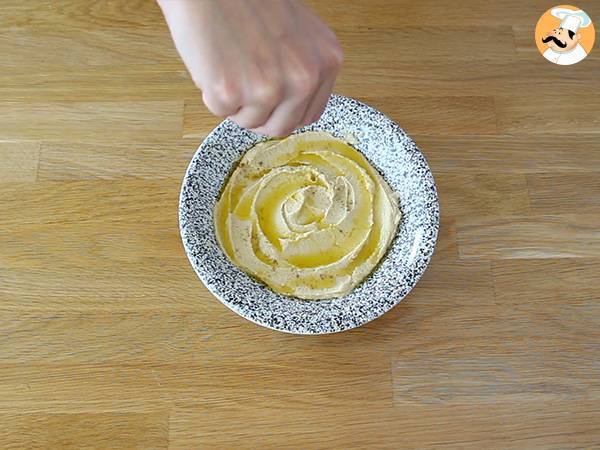 Krämig libanesisk hummus - Beredning steg 4