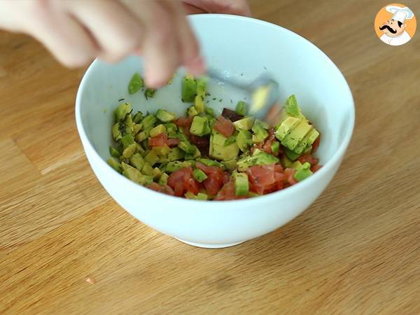 Toast med lax och avokado - Beredning steg 2