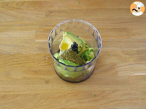 Spaghetti carbonara med avokado - Beredning steg 2