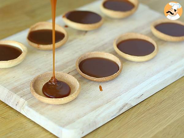 Tarteletter med karamell och choklad - Beredning steg 7