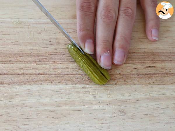 Toast med rillettes och cornichons - Beredning steg 3